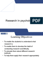 Research in Psychology