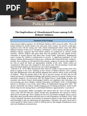 Policy Brief