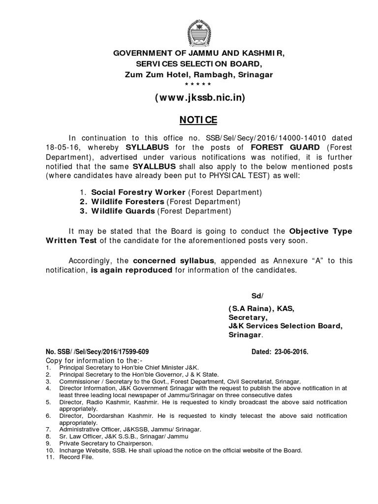 JKSSB Forest Guard Syllabus 2025 | PDF | Chemical Reactions | Sodium ...