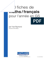 100 Fiches de Maths Français Pour L'année en GS