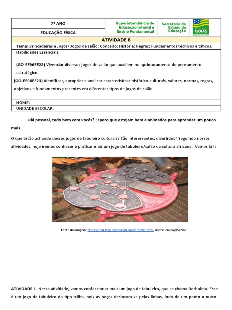 5 arte-e-educacao-fisica 6 ano 28 de abril - 6º ANO EDUCAÇÃO