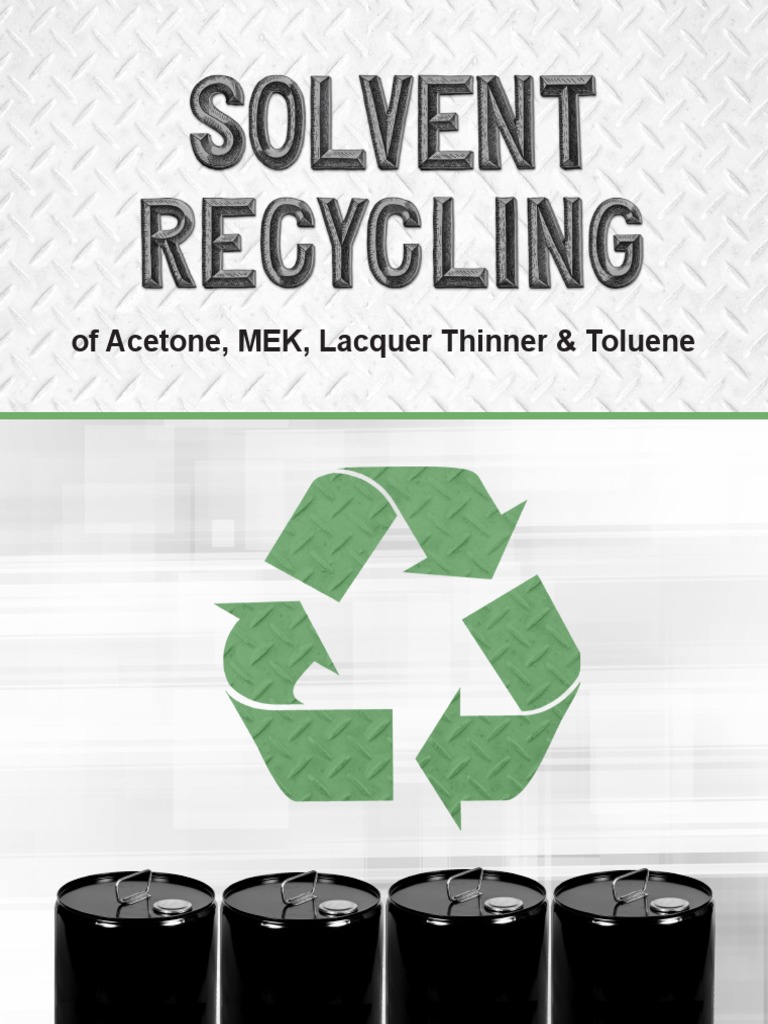 Solventrecycling Acetone PDF Hazardous Waste Resource