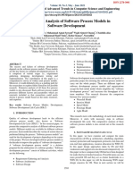 Comparative Analysis of Software Process Models in Software Development