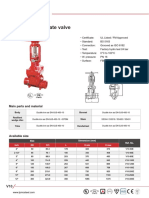 Grooved OS&Y Gate Valve: Main Parts and Material