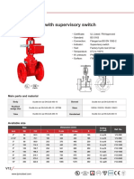 OS&Y Gate Valve With Supervisory Switch: Main Parts and Material