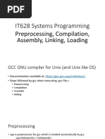 Preprocessing, Compiling, Linking