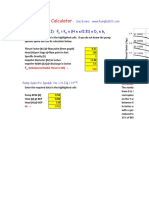 Radial Thrust Calculator: Radial Thrust (PSI) : F K X (H X s/2.31) X D XB