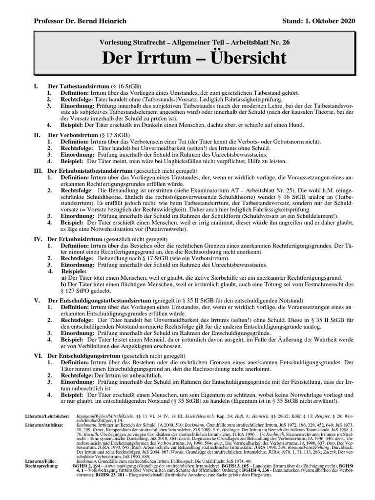 26 Irrtum Uebersicht 01 | PDF