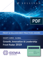 Growth, Innovation & Leadership Frost Radar: Frost & Sullivan Best Practices Award