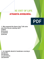 Cell: The Unit of Life: Atharva Aggrawal
