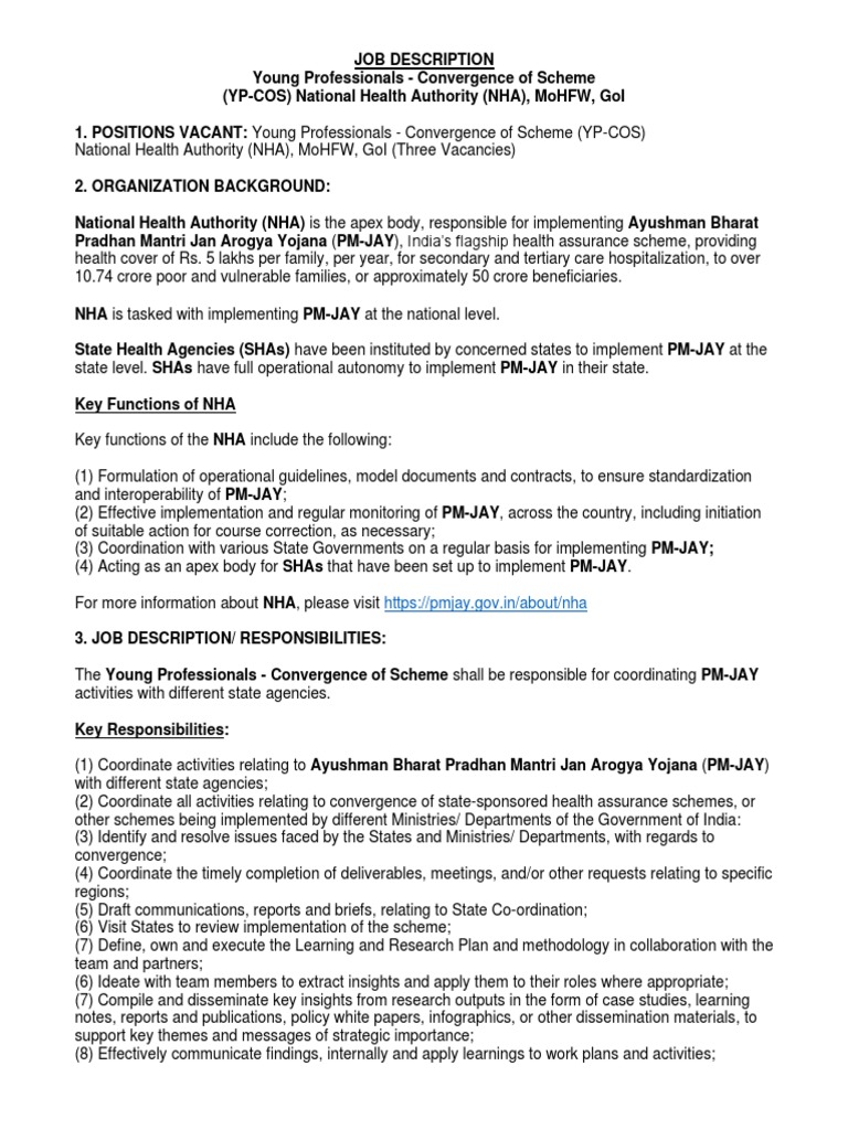 Note On Young Professionals | PDF