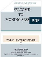 Good Morning Everybody: Welcome TO Moning Session