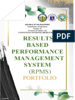Results-Based Performance Management System: (RPMS)