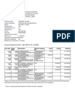 Account Statement From 1 Apr 2020 To 31 Jul 2020: TXN Date Value Date Description Ref No./Cheque No. Debit Credit Balance