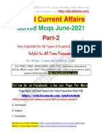 World Current Affairs Solved Mcqs June-2021-Part-2
