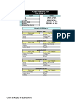 Fixture Rugby Femenino 2021 