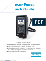 Power Focus Quick Guide: Safety Instructions