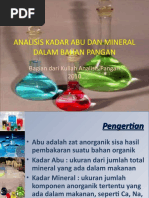 Download ANALISIS KADAR ABU DAN MINERAL DALAM BAHAN PANGAN by chipaaulia SN51894185 doc pdf