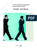 Alcatel-Lucent Omnipcx Enterprise Communication Server: Hotel - Hospital - User Manual
