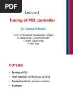 Tuning of PID Controller: Dr. Sadeq Al-Majidi