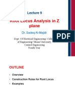 Root Locus Analysis in Z Plane: Dr. Sadeq Al-Majidi