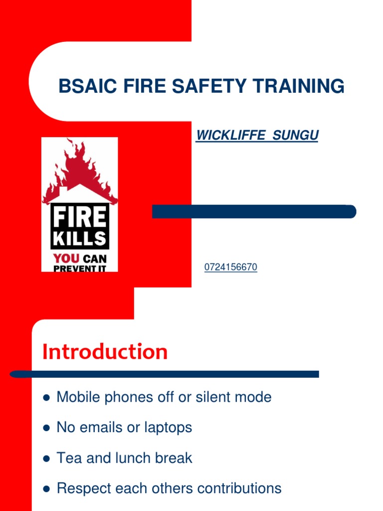 Basic Fire Safety Training Overview | PDF | Occupational Safety And ...