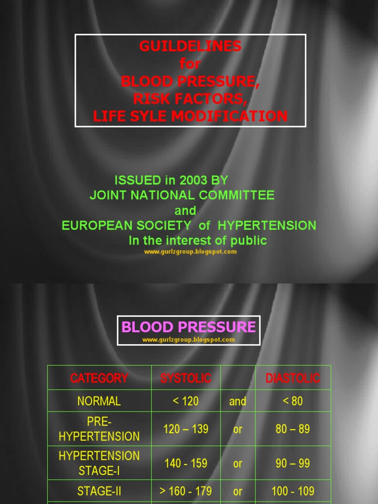 Blood Pressure Guidelines & Lifestyle Tips | PDF | Hypertension | Obesity