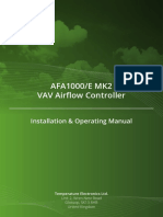 AFA1000/E MK2 VAV Airflow Controller: Installation & Operating Manual