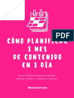 Cómo Planificar 1 Mes de Contenido en 1 Día + Instaplanner