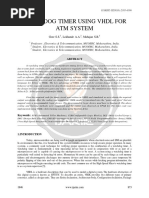 Watchdog Timer Using VHDL For Atm System: Gore S.S., Lokhande A.A., Mahajan S.B