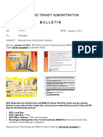 Bulletin - Reduced Fare Senior CharmCard Launch - Re-Issue