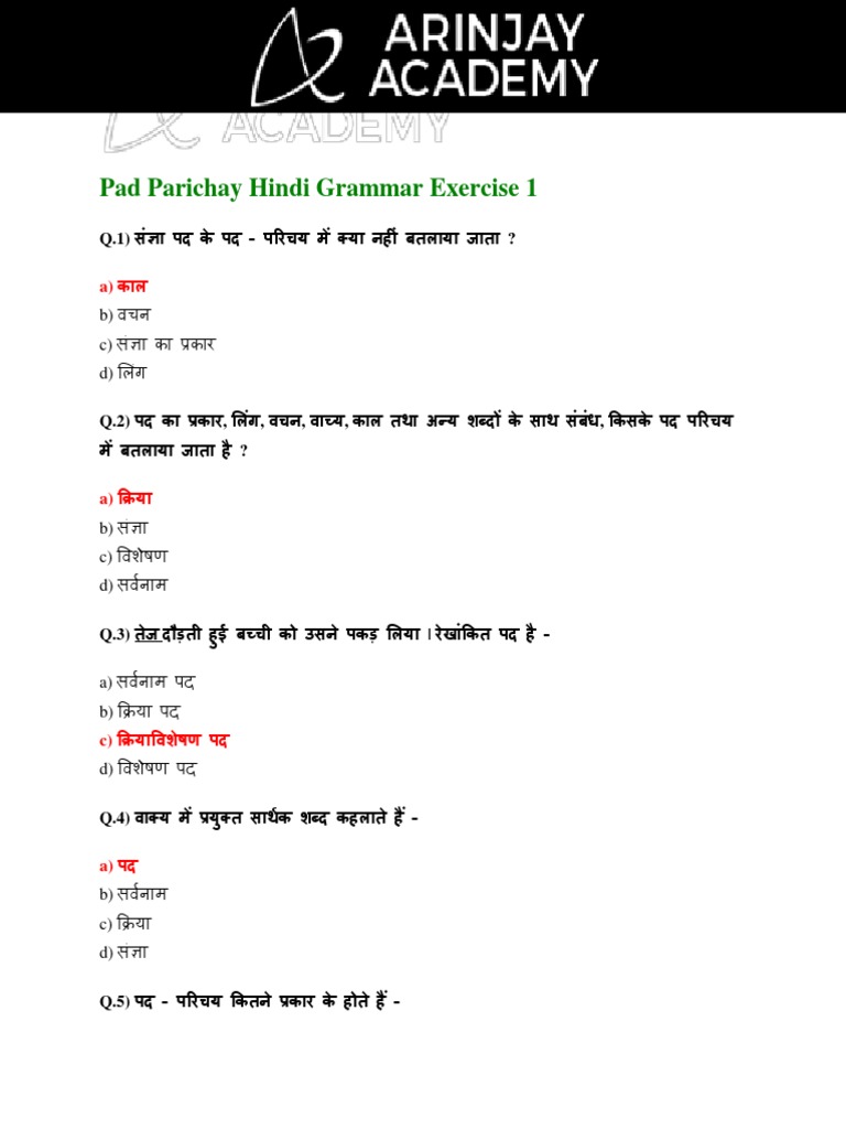 Pad Parichay PDF