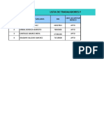 Lista de trabajadores aptos para planta salina Huacho