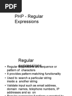 PHP - Regular Expressions