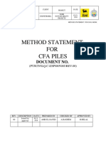 1-Method Statement For Cfa Piles