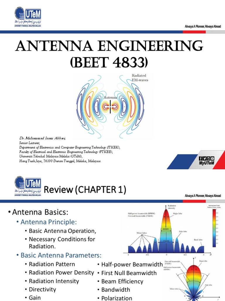 Antenna Engineering Fundamentals Guide | PDF | Antenna (Radio ...