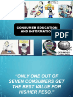Consumer Education and Information