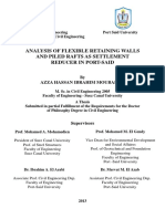 Analysis of Flexible Retaining Walls and Piled Rafts As Settlement Reducer