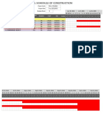 General Schedule of Construction - Conventional Method