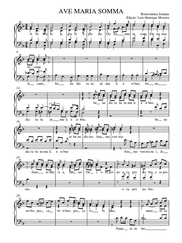 Ave Maria Somma | PDF