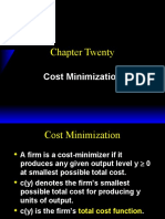 Chapter Twenty: Cost Minimization