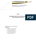 Criterios para Evaluación Externa