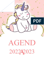 Agenda Unicornio 2022-2023 Planner