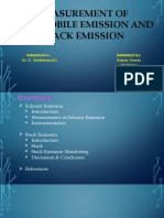 Stack Emission and Automobile Emission.