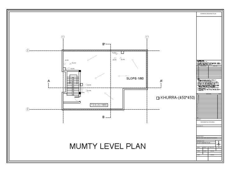 Mumty Level Plan for Residential Housing | PDF