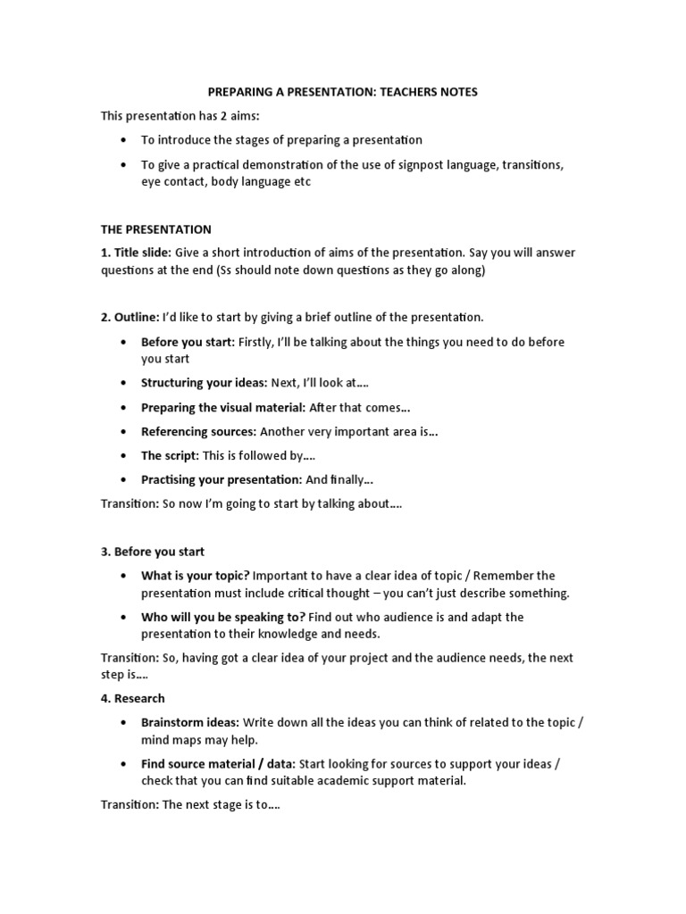 Effective Presentation Preparation Guide | PDF | Cognition | Communication
