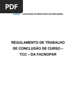 Regulamento TCC - Curso Direito