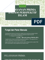 Pelayanan Prima Dalam Perspektif Islam Sem.2