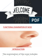 Functional Examination of Nose