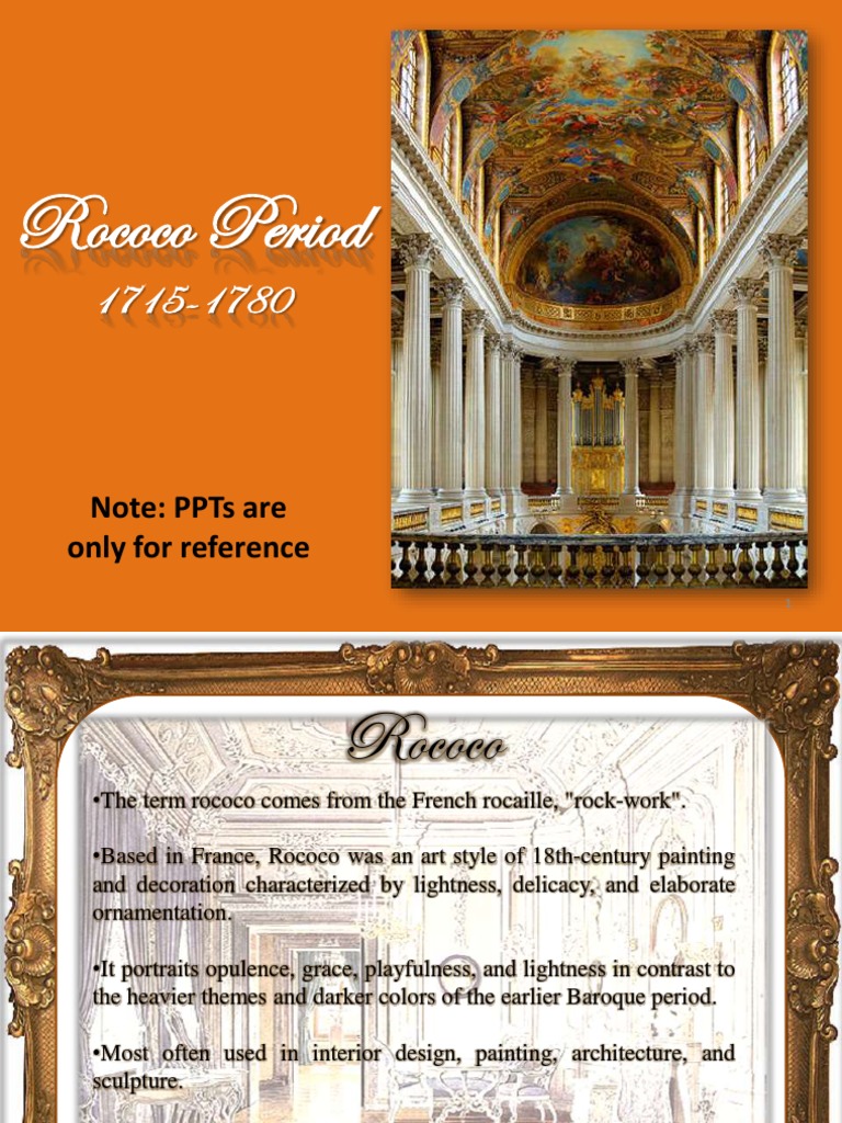 Rococo Period Pdf Baroque Aesthetics